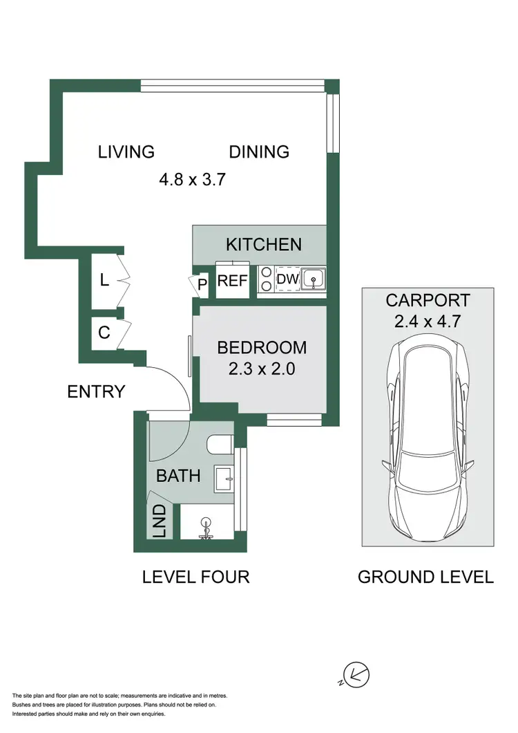 Floorplan of Homely apartment listing, 16/77 Fitzroy Street, Surry Hills NSW 2010