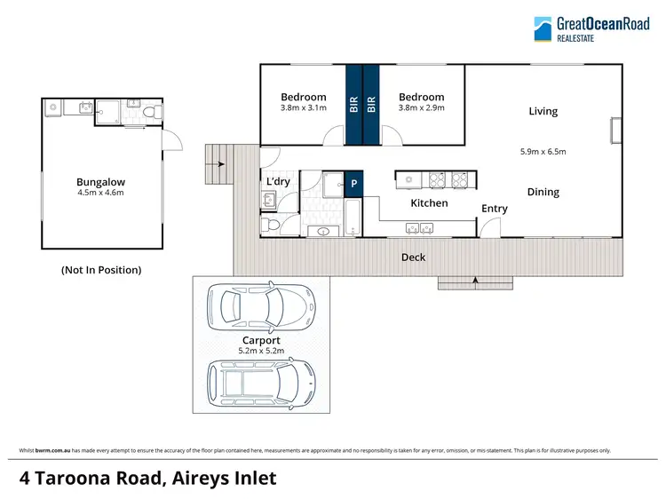 Floorplan of Homely house listing, 4 Taroona Road, Aireys Inlet VIC 3231