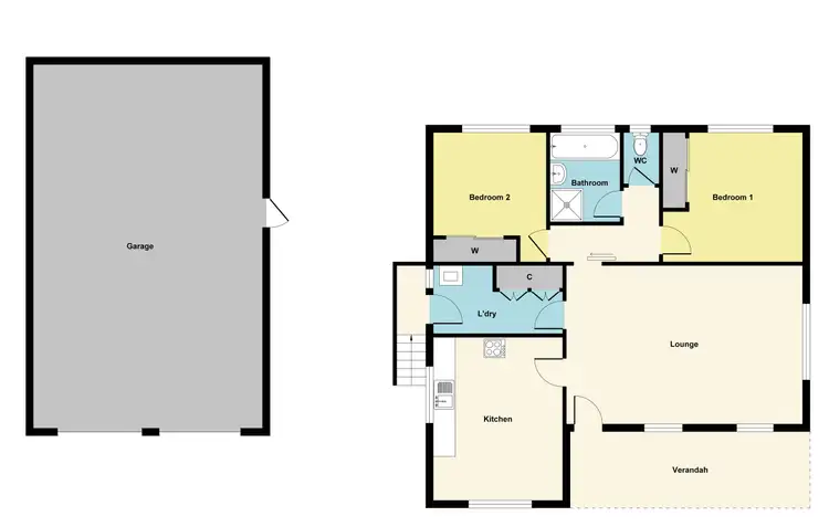 Floorplan of Homely house listing, 6 Regent Street, Talbot VIC 3371