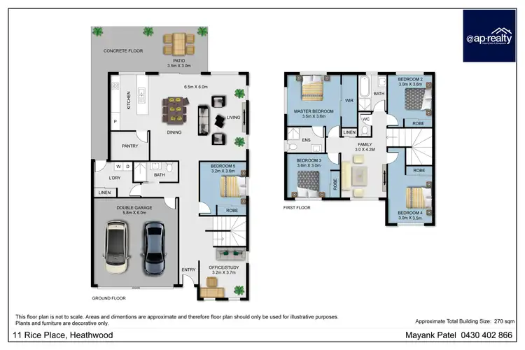 Floorplan of Homely house listing, 11 Rise Place, Heathwood QLD 4110