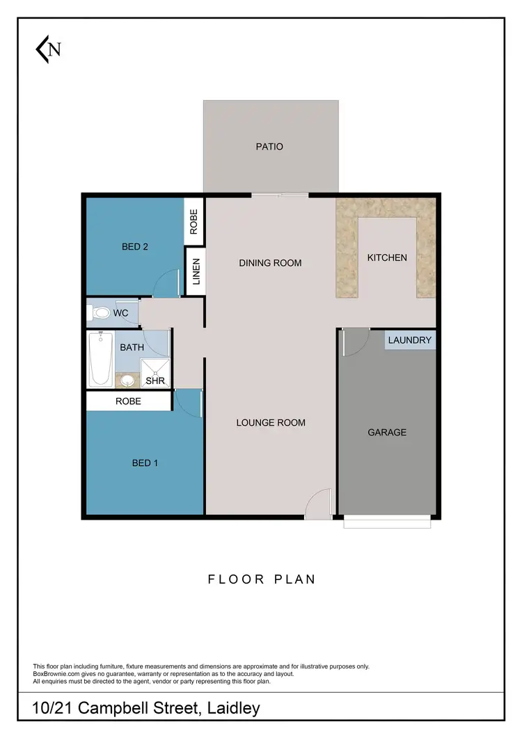 Floorplan of Homely unit listing, 10/21 Campbell Street, Laidley QLD 4341
