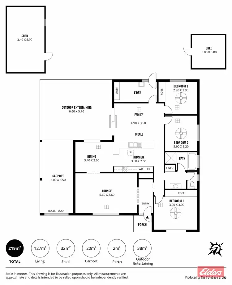 Floorplan of Homely house listing, 10 Kanimbla Crescent, Craigmore SA 5114