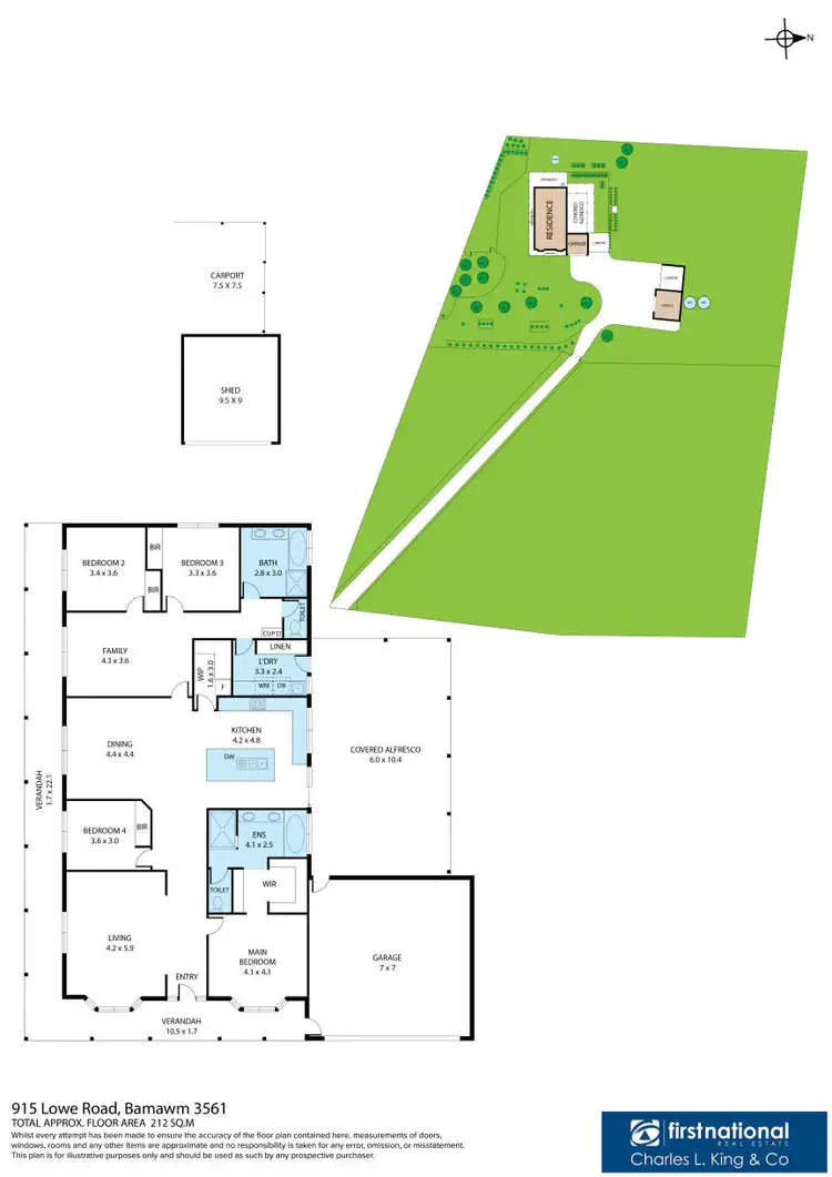 Floorplan of Homely house listing, 915 Lowe Road, Bamawm, Echuca VIC 3564