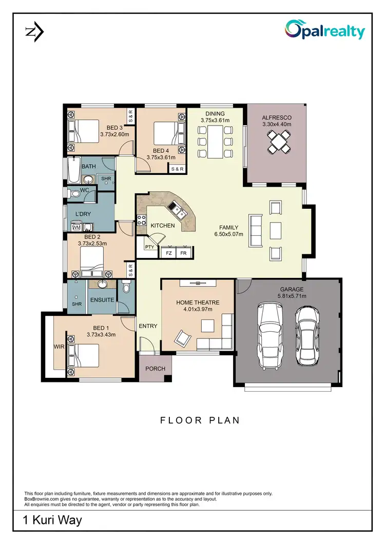 Floorplan of Homely house listing, 1 Kuri Way, Secret Harbour WA 6173