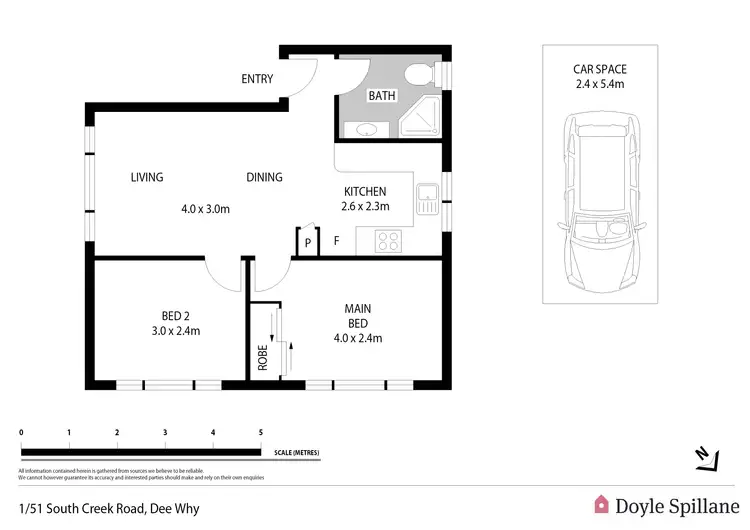 Floorplan of Homely apartment listing, 1/51 South Creek Road, Dee Why NSW 2099