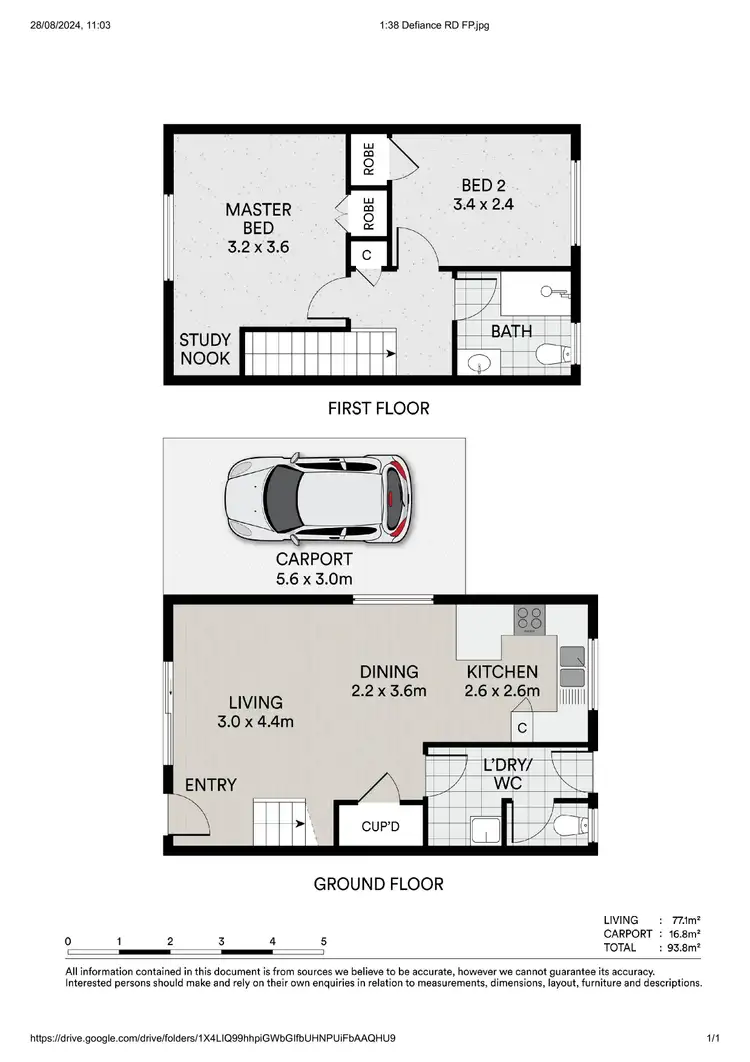 Floorplan of Homely townhouse listing, 1/38 Defiance Road, Logan Central QLD 4114