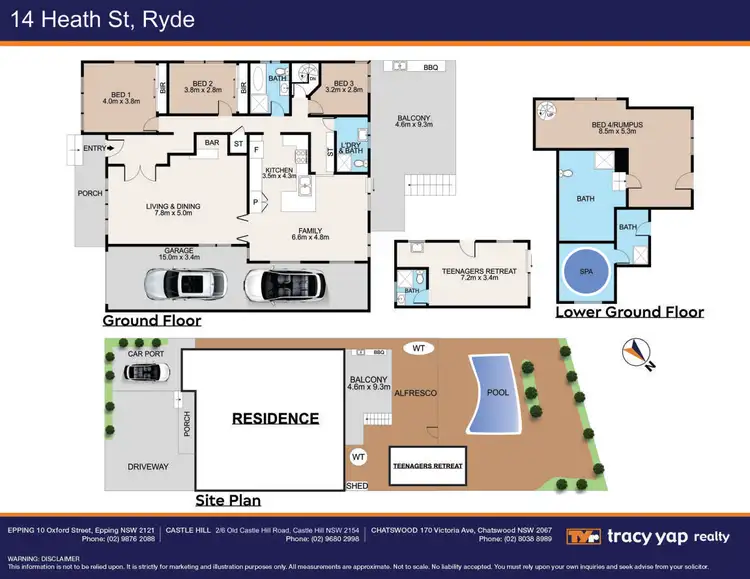 Floorplan of Homely house listing, 14 Heath Street, Ryde NSW 2112