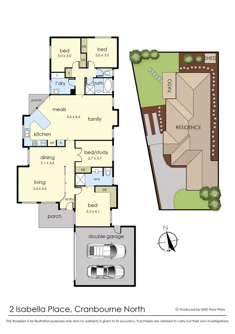 Floorplan of Homely house listing, 2 Isabella Place, Cranbourne North VIC 3977