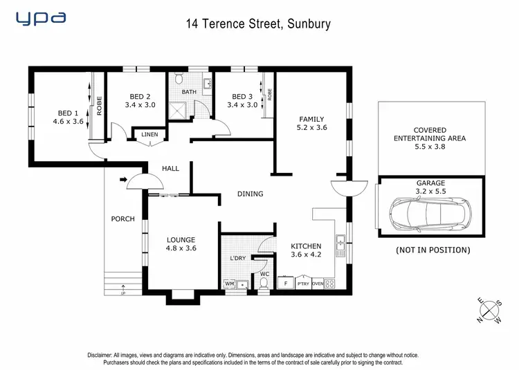 Floorplan of Homely house listing, 14 Terence Street, Sunbury VIC 3429