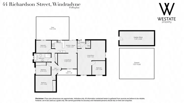 Floorplan of Homely house listing, 44 Richardson Street, Windradyne NSW 2795