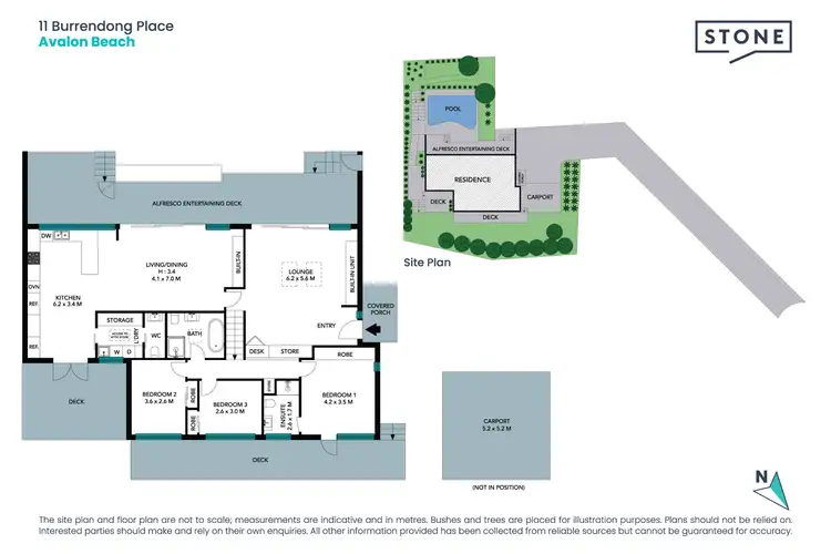 Floorplan of Homely house listing, 11 Burrendong Place, Avalon Beach NSW 2107
