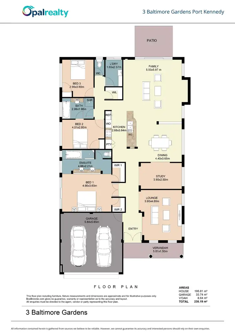 Floorplan of Homely house listing, 3 Baltimore Gardens, Port Kennedy WA 6172