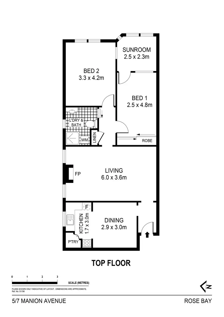 Floorplan of Homely apartment listing, 5/7 Manion Avenue, Rose Bay NSW 2029