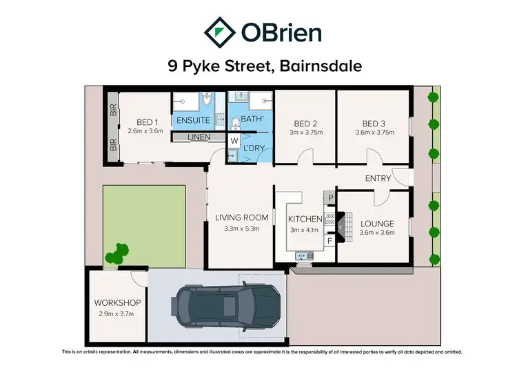 Floorplan of Homely house listing, 9 Pyke Street, Bairnsdale VIC 3875