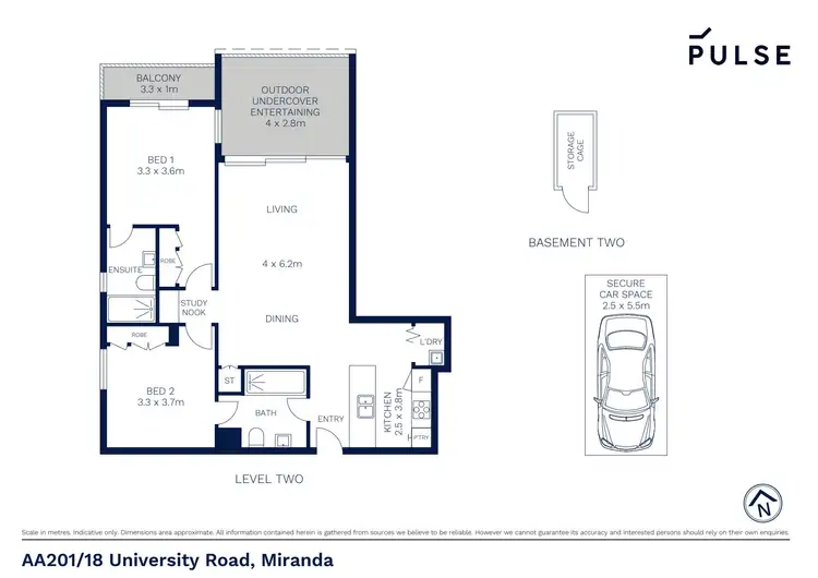 Floorplan of Homely apartment listing, AA201/6 University Road, Miranda NSW 2228