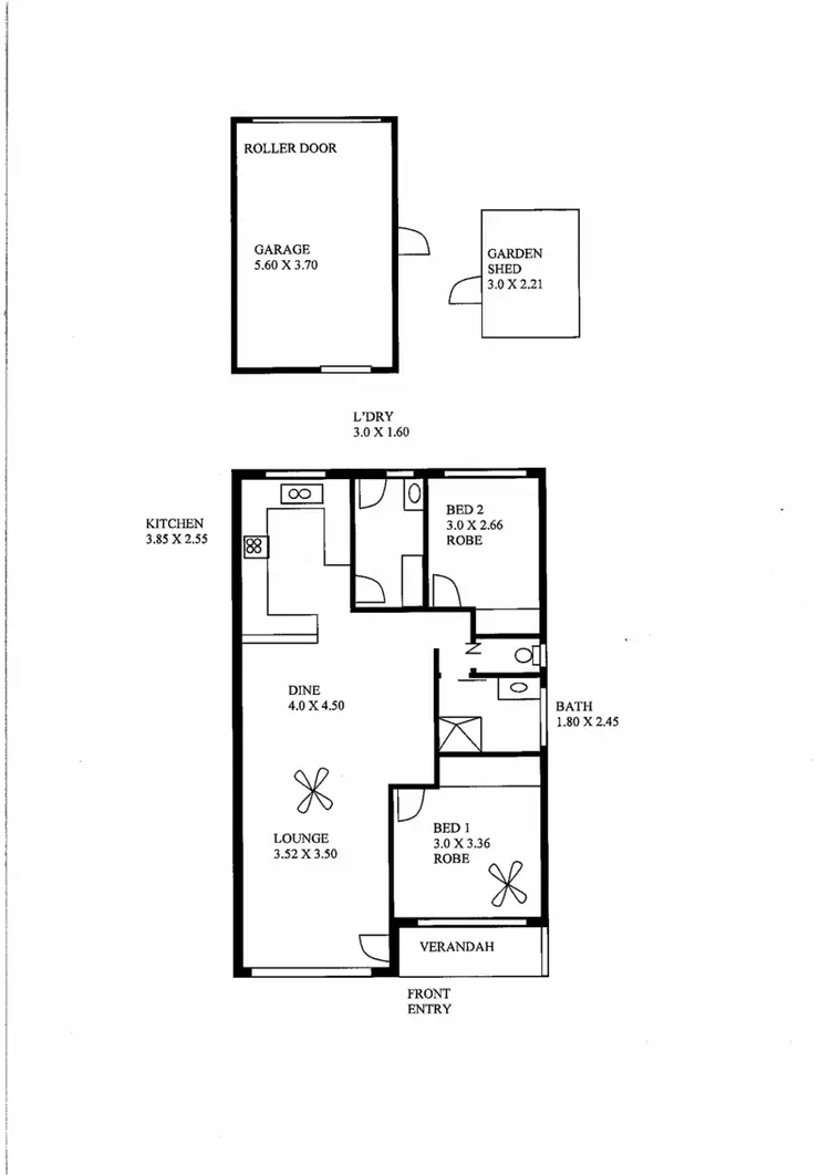 Floorplan of Homely unit listing, 14/1 Tennyson Terrace, Port Lincoln SA 5606