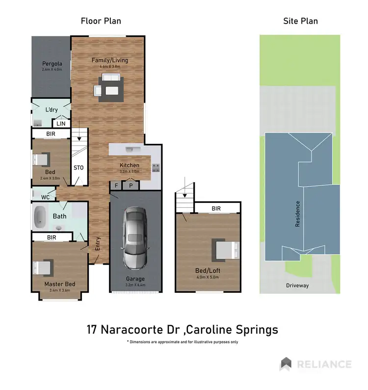 Floorplan of Homely house listing, 17 Naracoorte Drive, Caroline Springs VIC 3023