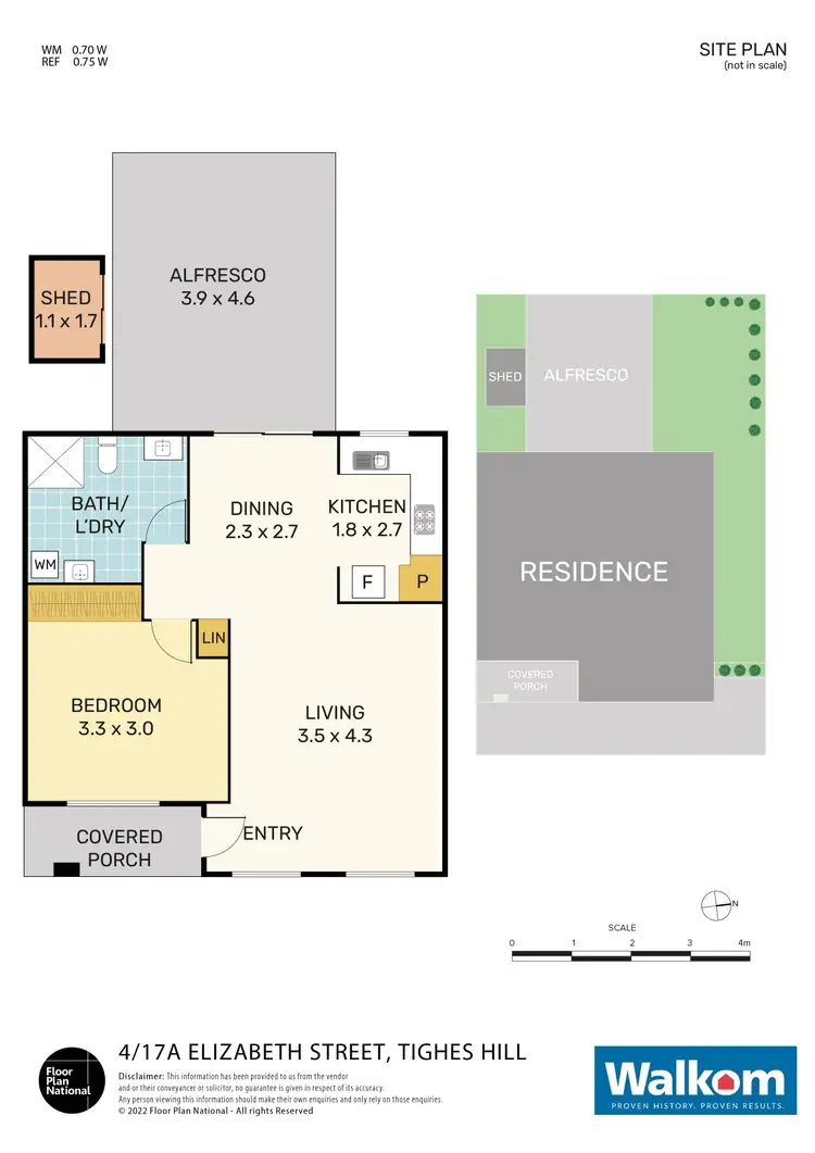 Floorplan of Homely unit listing, 4/17A Elizabeth Street, Tighes Hill NSW 2297