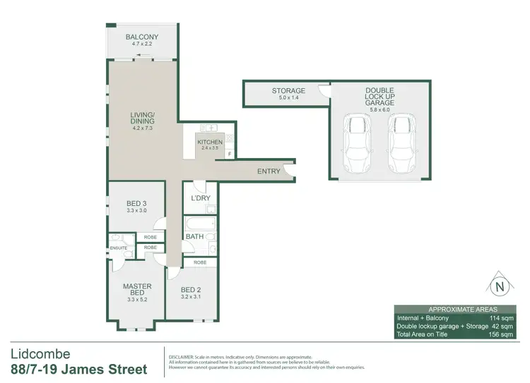 Floorplan of Homely apartment listing, 88/7-19 James Street, Lidcombe NSW 2141