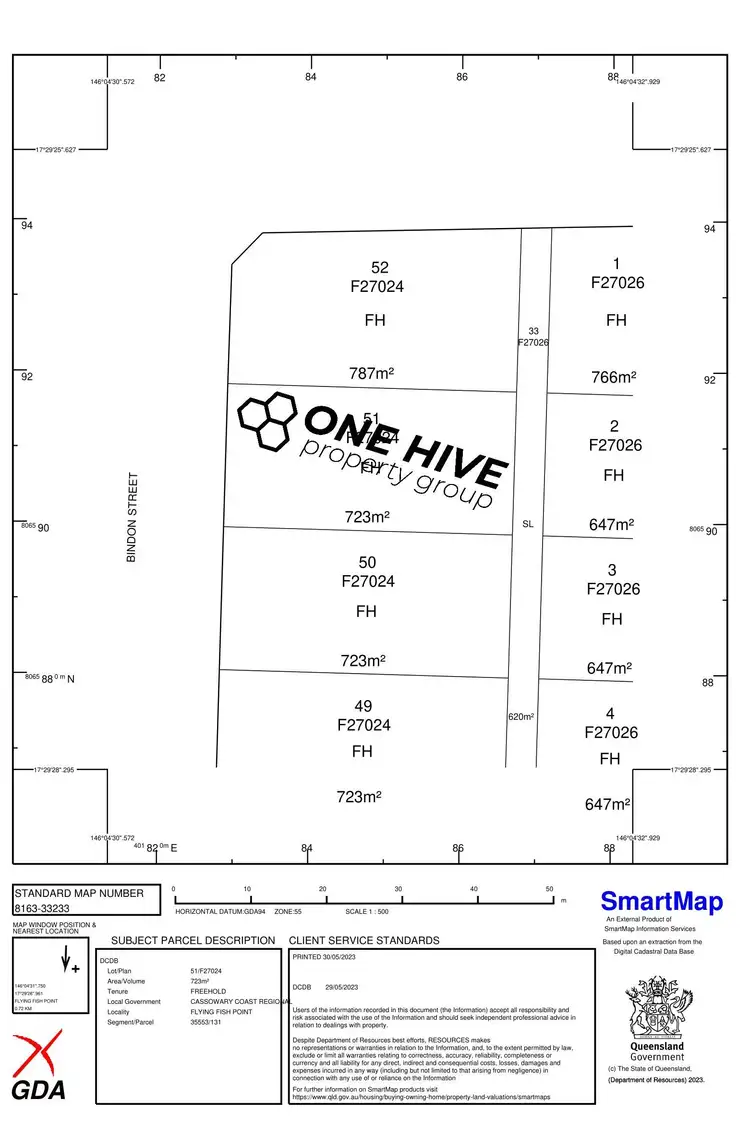 Floorplan of Homely land listing, 30 Bindon Street, Flying Fish Point QLD 4860
