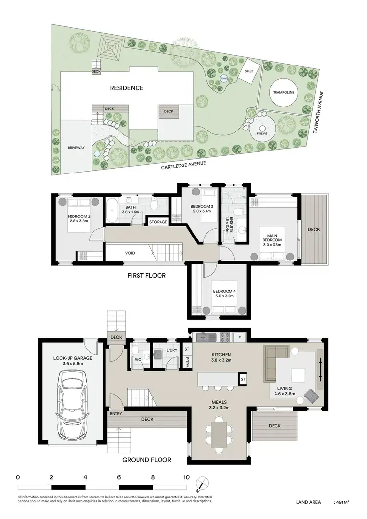 Floorplan of Homely house listing, 443 Tinworth Avenue, Mount Clear VIC 3350