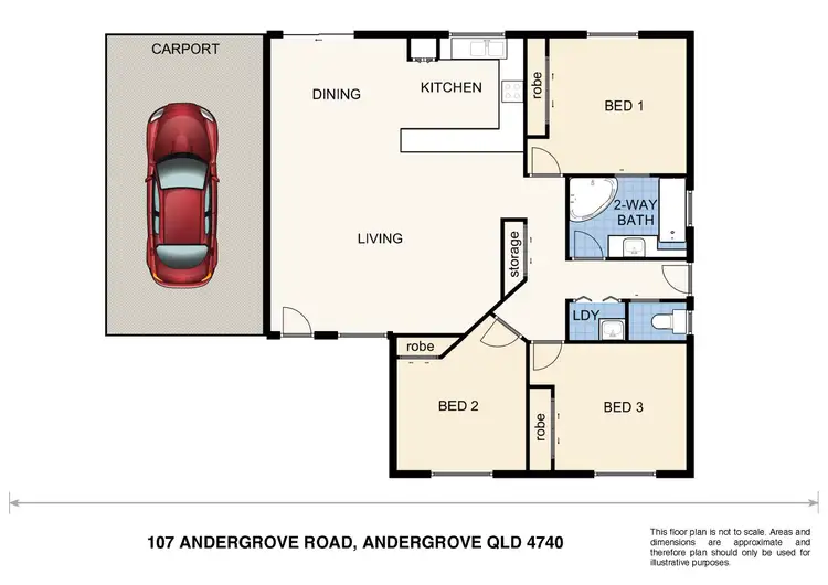 Floorplan of Homely house listing, 107 Andergrove Road, Andergrove QLD 4740