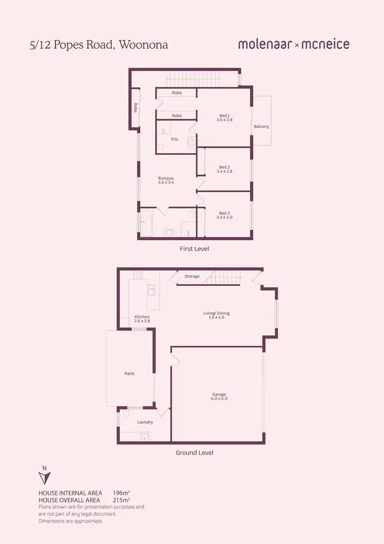 Floorplan of Homely townhouse listing, 5/12 Popes Road, Woonona NSW 2517
