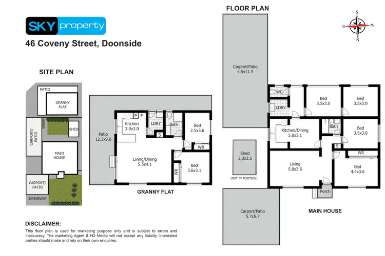 Floorplan of Homely house listing, 46 & 46B Coveny Street, Doonside NSW 2767