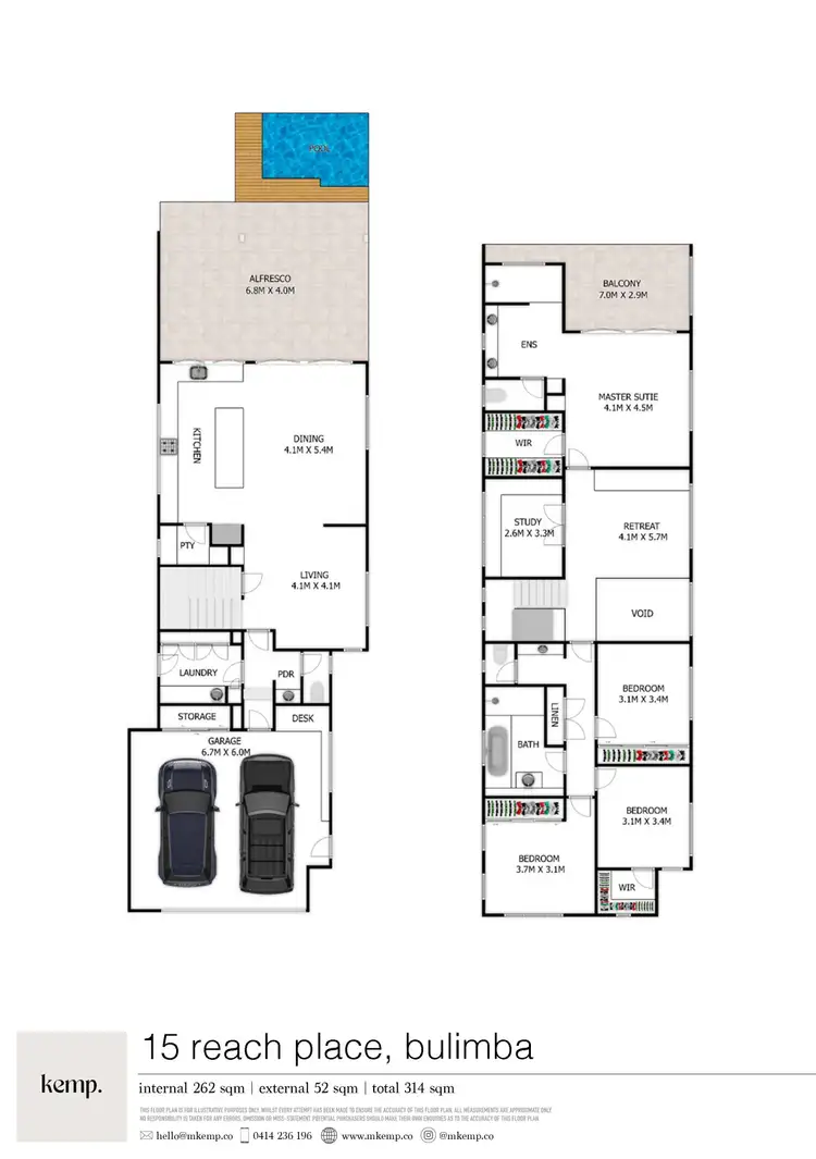 Floorplan of Homely house listing, 15 Reach Place, Bulimba QLD 4171