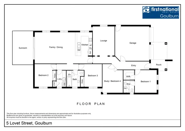 Floorplan of Homely house listing, 5 Lovet Street, Goulburn NSW 2580
