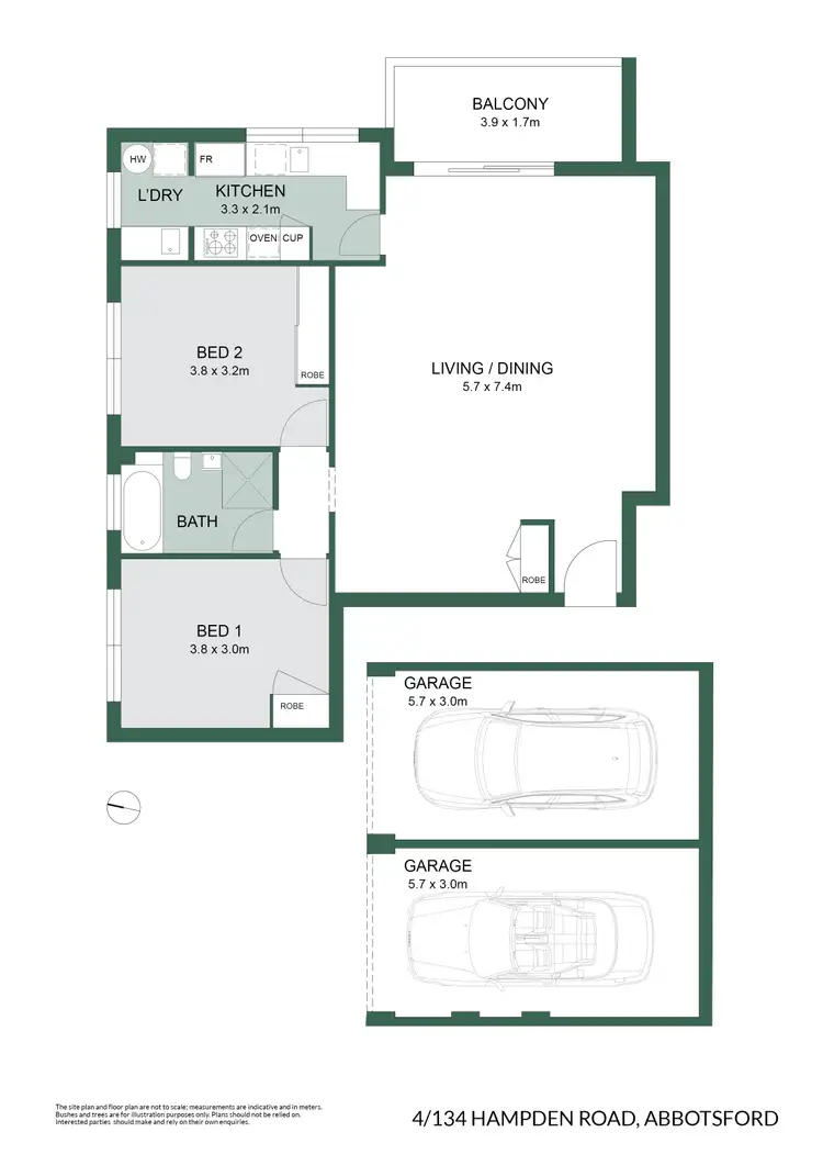 Floorplan of Homely apartment listing, 4/134-136 Hampden Road, Abbotsford NSW 2046