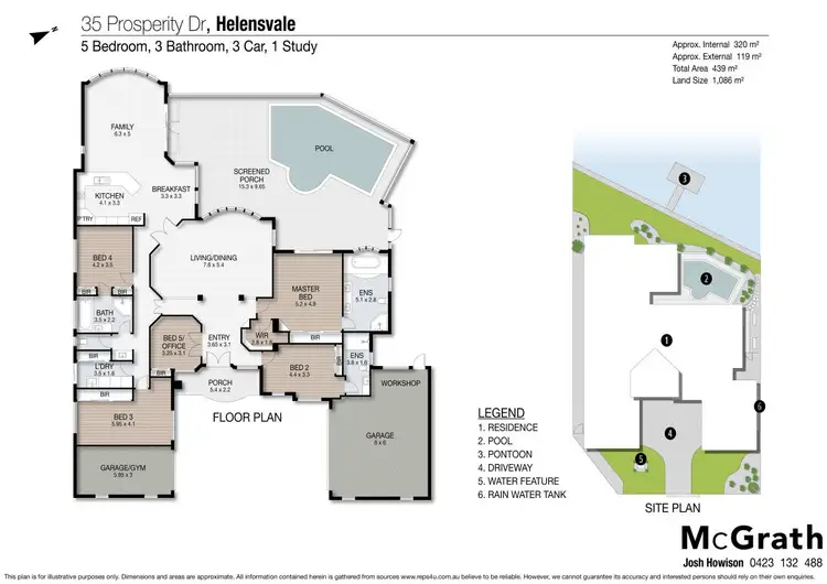 Floorplan of Homely house listing, 35 Prosperity Drive, Helensvale QLD 4212