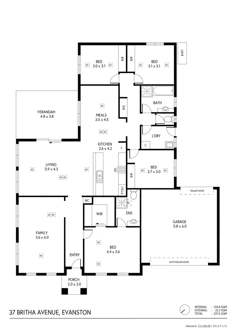 Floorplan of Homely house listing, 37 Britha Avenue, Evanston SA 5116