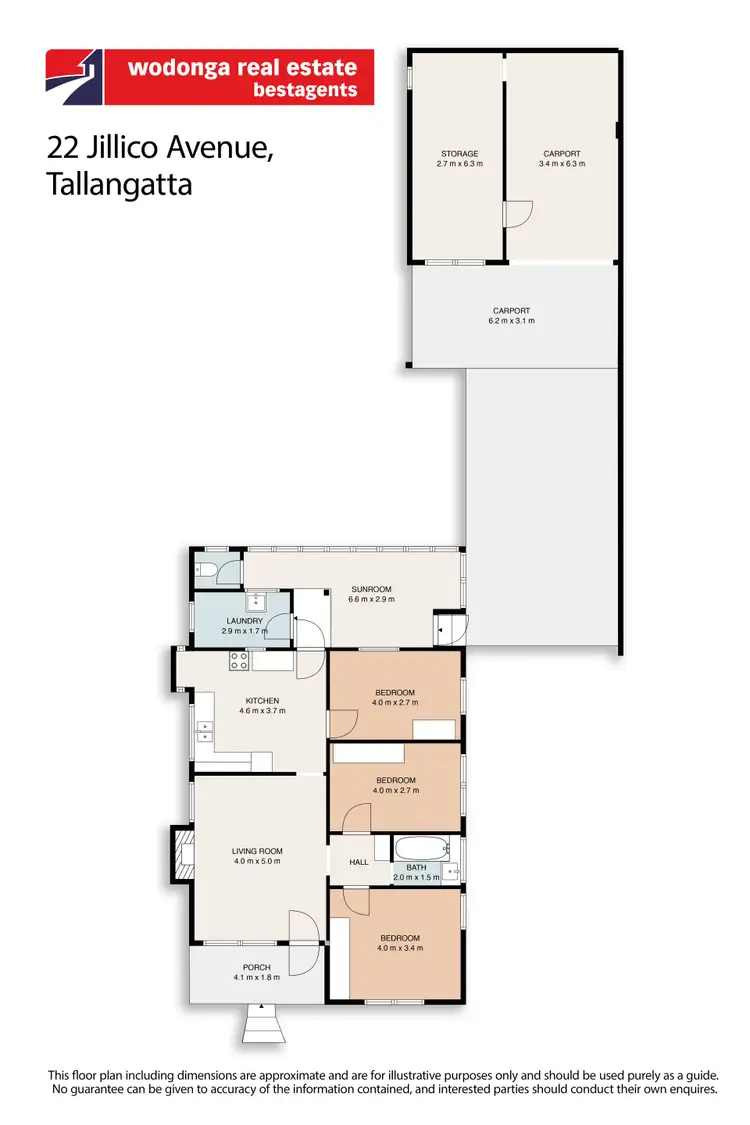 Floorplan of Homely house listing, 22 Jillico Avenue, Tallangatta VIC 3700