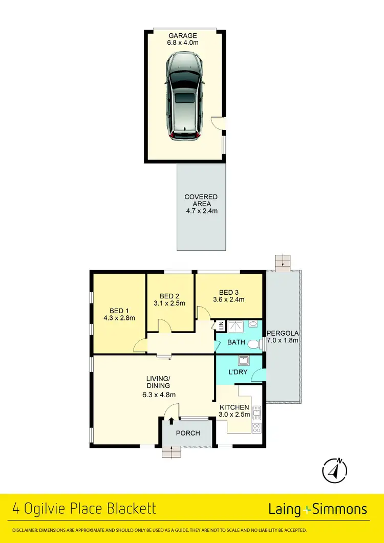 Floorplan of Homely house listing, 4 Ogilvie Place, Blackett NSW 2770