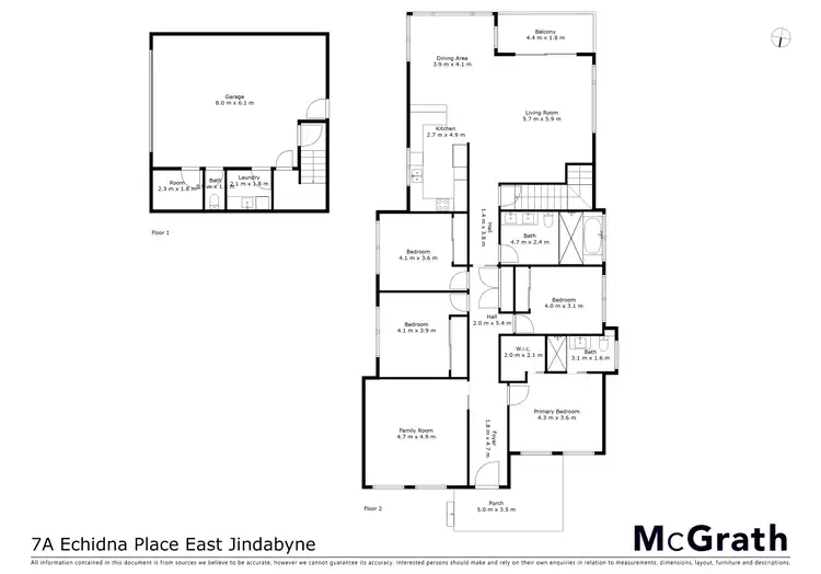Floorplan of Homely house listing, 7A Echidna Place, East Jindabyne NSW 2627