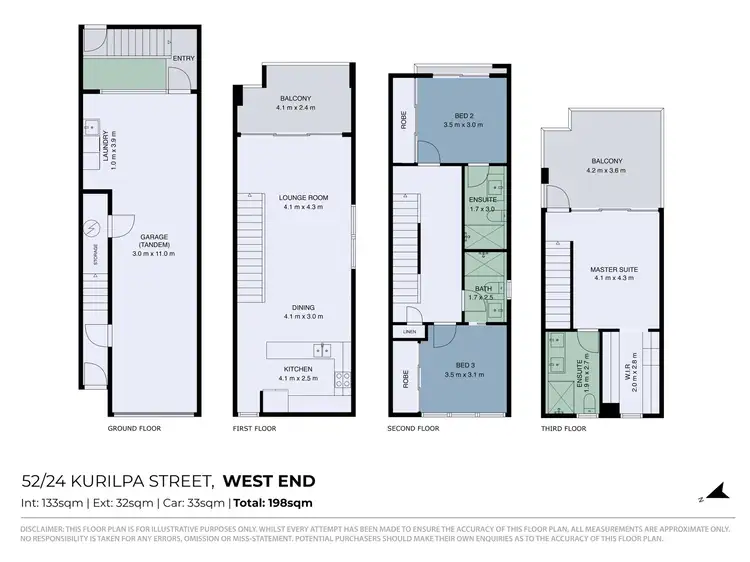 Floorplan of Homely apartment listing, 52/24 Kurilpa Street, West End QLD 4101