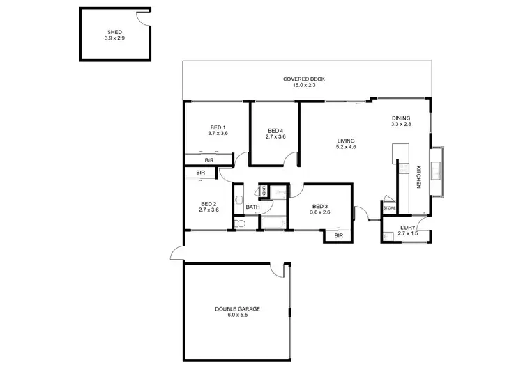 Floorplan of Homely house listing, 2 Tummell Close, West Nowra NSW 2541