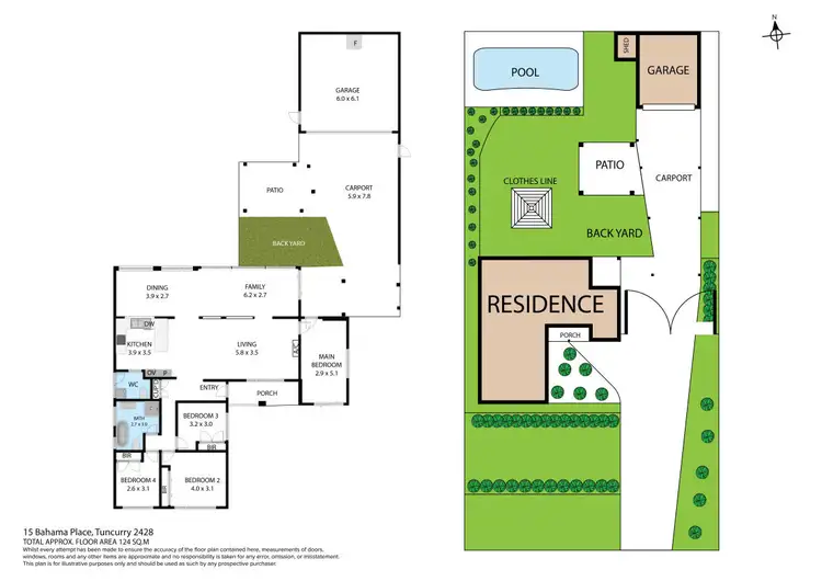 Floorplan of Homely house listing, 15 Bahama Place, Tuncurry NSW 2428