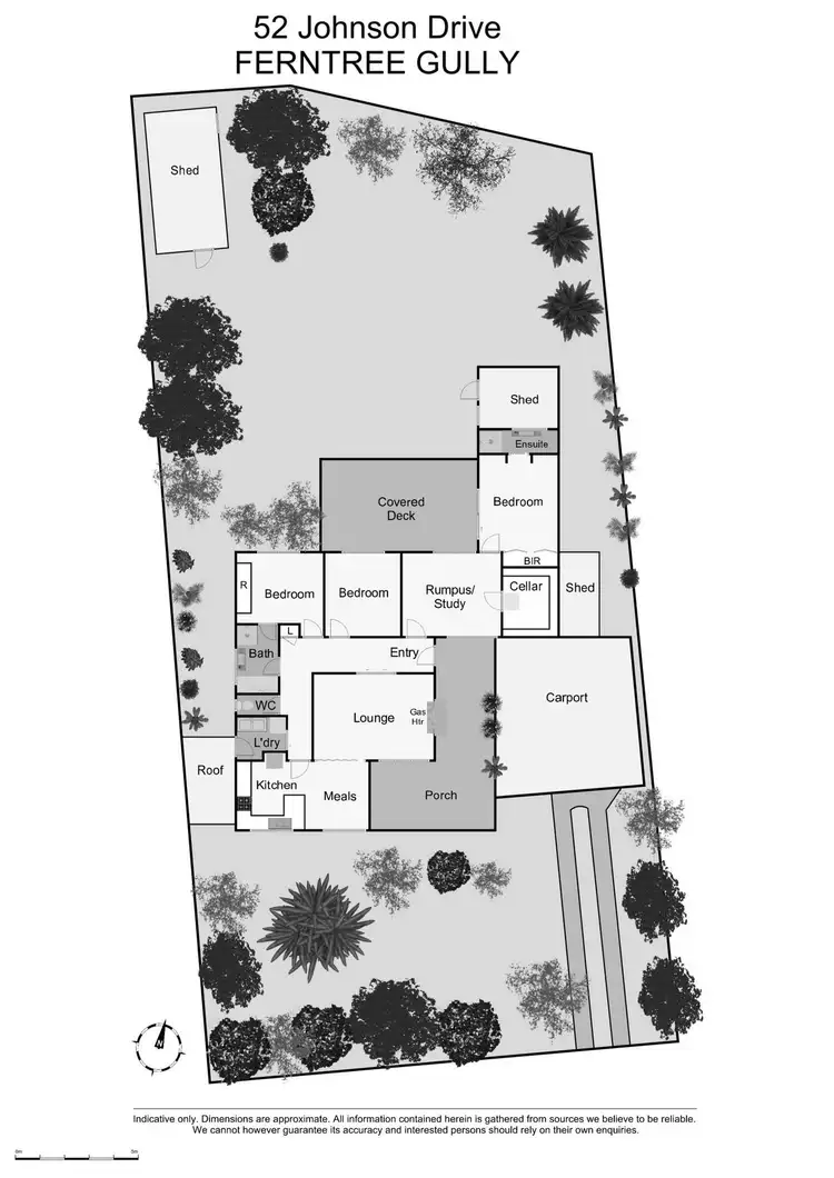 Floorplan of Homely house listing, 52 Johnson Drive, Ferntree Gully VIC 3156