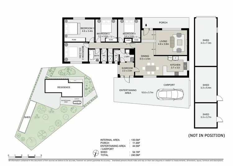 Floorplan of Homely house listing, 286 MacKenzie Street West, Kangaroo Flat VIC 3555