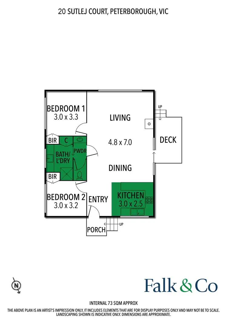 Floorplan of Homely house listing, 20 Sutlej Court, Peterborough VIC 3270