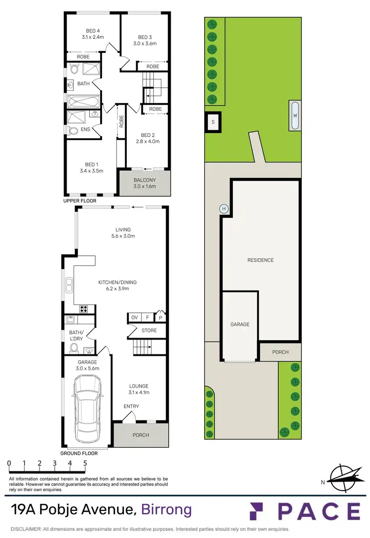 Floorplan of Homely semi-detached listing, 19A Pobje Street, Birrong NSW 2143