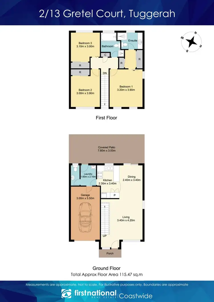 Floorplan of Homely semi-detached listing, 2/13 Gretel Court, Tuggerah NSW 2259