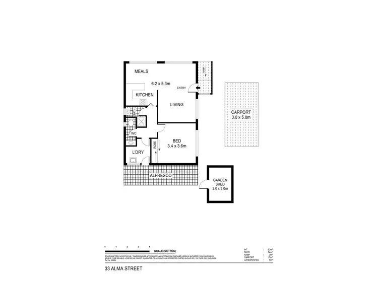 Floorplan of Homely house listing, 33 Alma Street, Maryborough VIC 3465