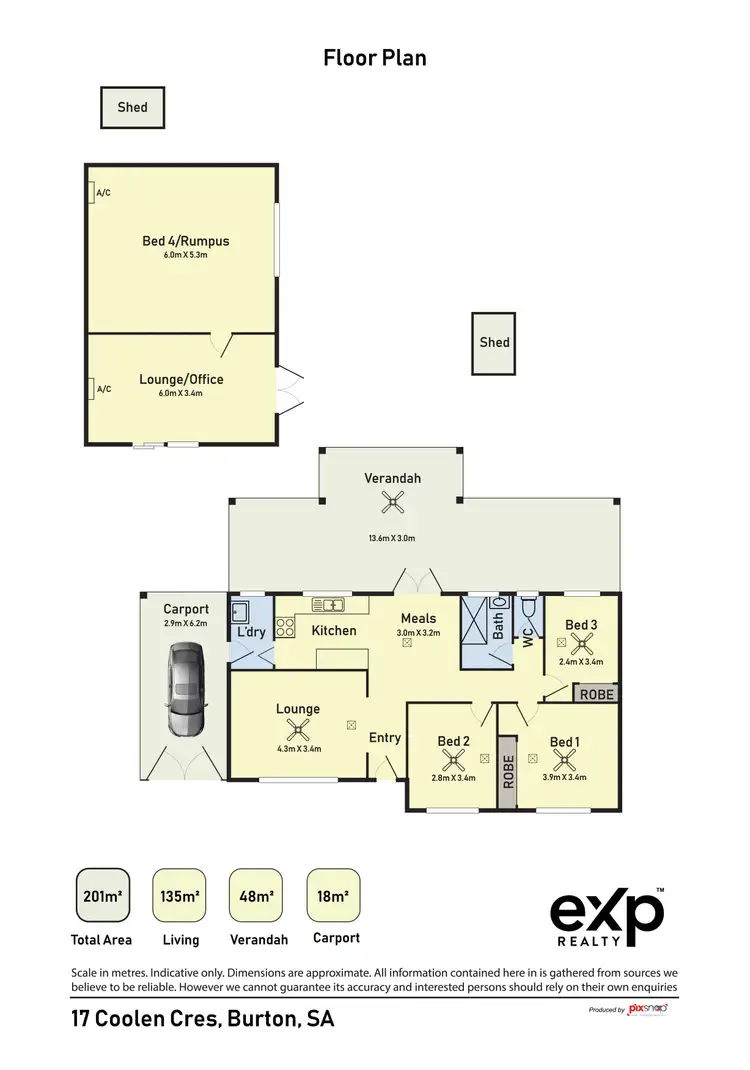 Floorplan of Homely house listing, 17 Coolen Crescent, Burton SA 5110
