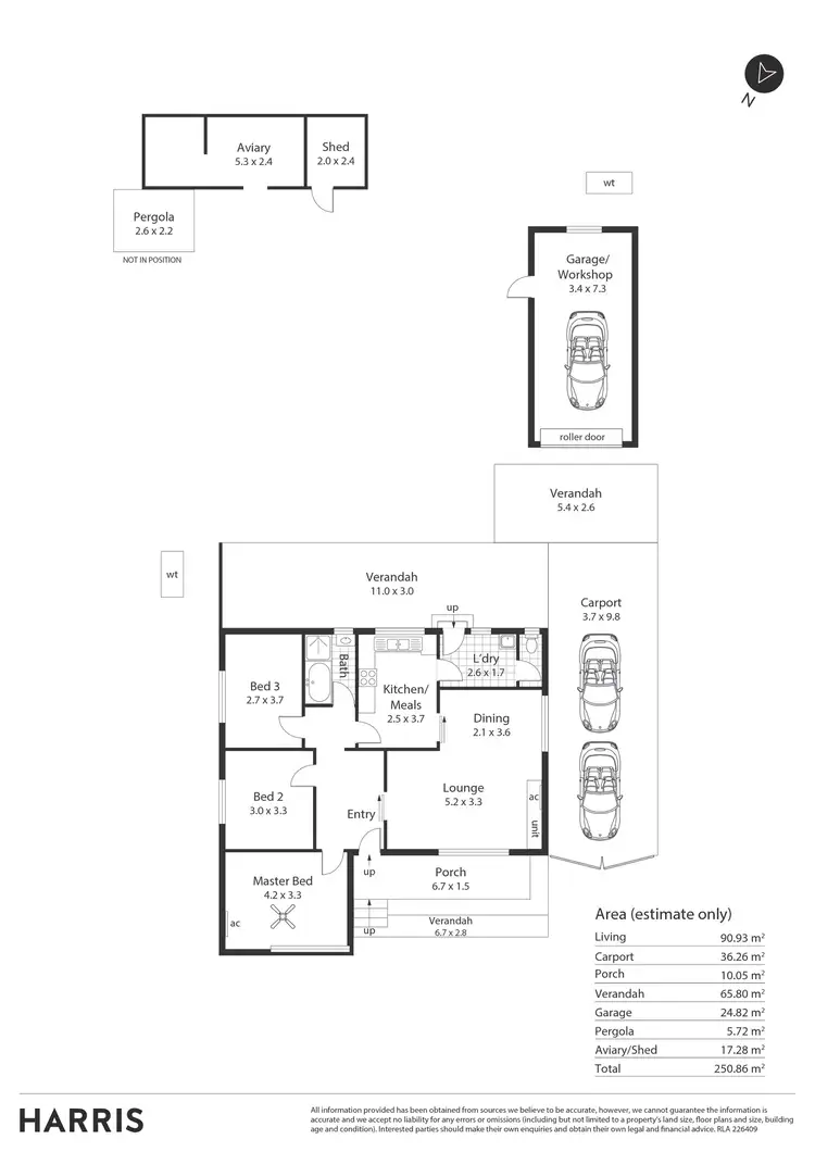 Floorplan of Homely house listing, 36 Sparks Terrace, Rostrevor SA 5073