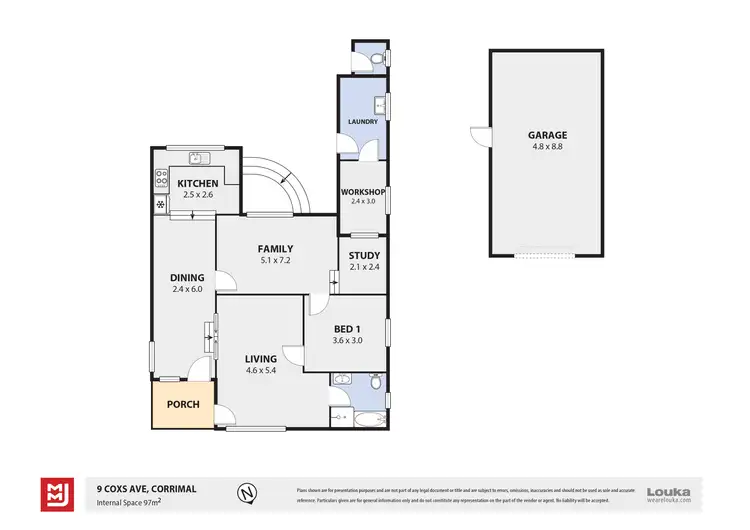 Floorplan of Homely house listing, 9 Coxs Avenue, Corrimal NSW 2518