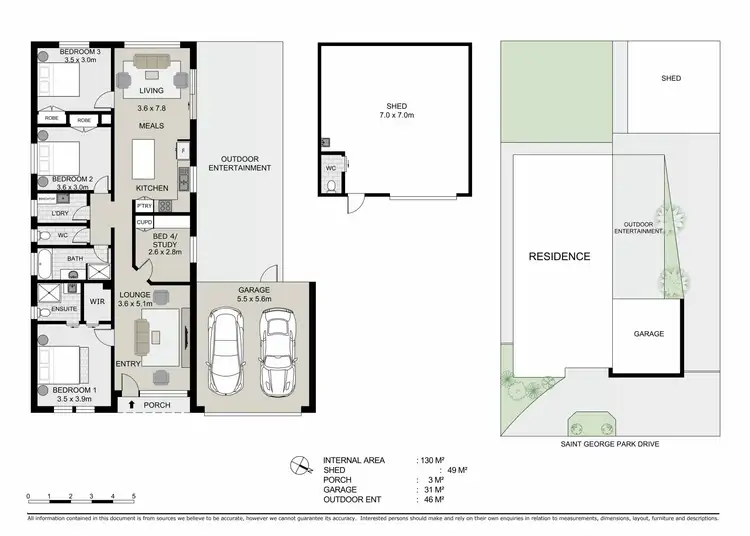 Floorplan of Homely house listing, 18 St George Park Drive, Kangaroo Flat VIC 3555
