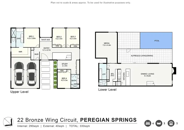 Floorplan of Homely house listing, 22 Bronze Wing Circuit, Peregian Springs QLD 4573